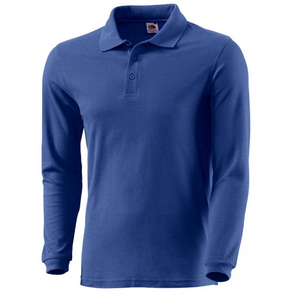 FRUIT OF THE LOOM Polo-Shirt langarm