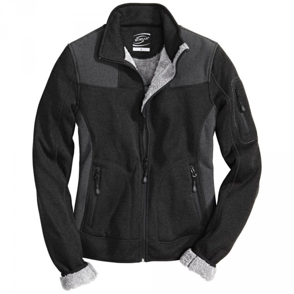 KORSAR Damen Strickfleecejacke Eden
