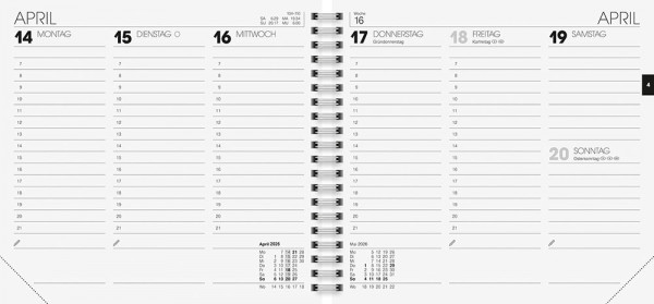 Brunnen Schreibtischkalender 2026