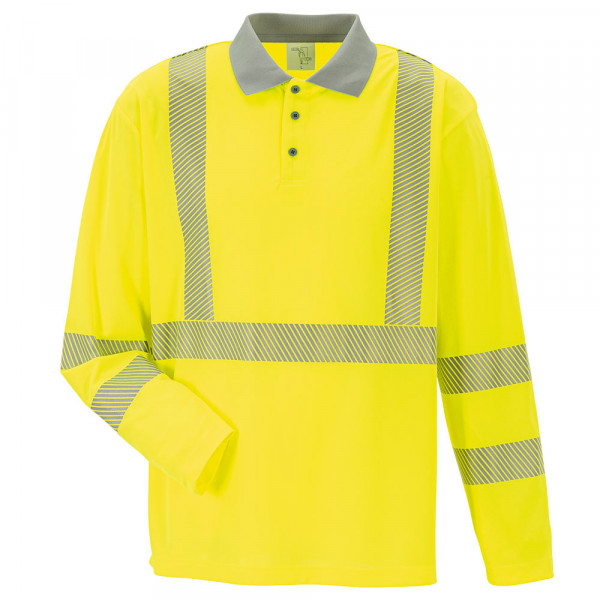 PLANAM Polo-Shirt langarm Warnschutz Norit