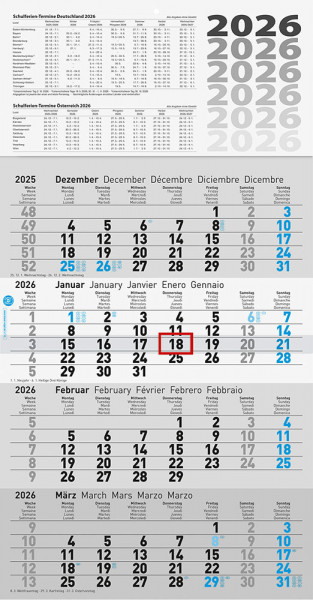 Brunnen 4-Monats-Kalender 2026