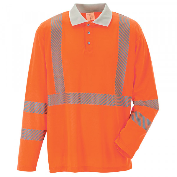 PLANAM Polo-Shirt langarm Warnschutz Norit