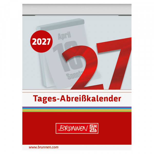 Brunnen Tages-Abreißkalender 2027