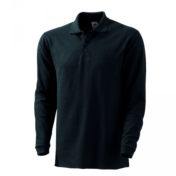 FRUIT OF THE LOOM Polo-Shirt langarm