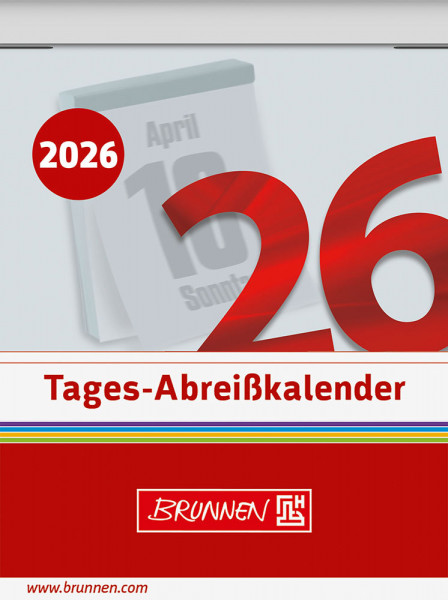 Brunnen Tages-Abreißkalender 2026
