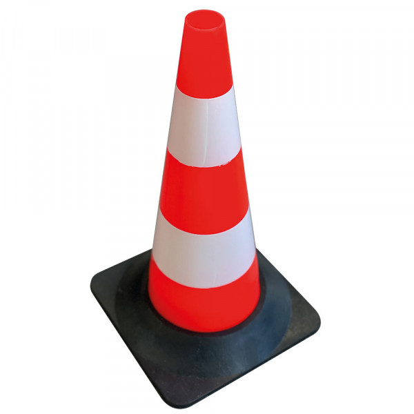 Verkehrsleitkegel rot/weiß
