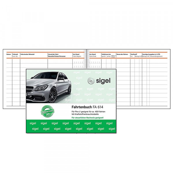 SIEGEL Fahrtenbuch A6 quer PKW