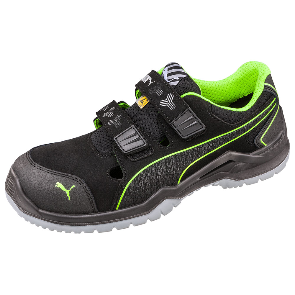 LOW Industriehandel.de Sicherheitshalbschuhe Berufsbekleidung SRC PUMA S1P | GREEN Arbeitsschutz NEODYME & ESD