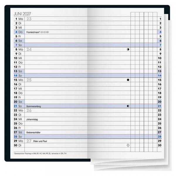 Brunnen Faltkalender 2027