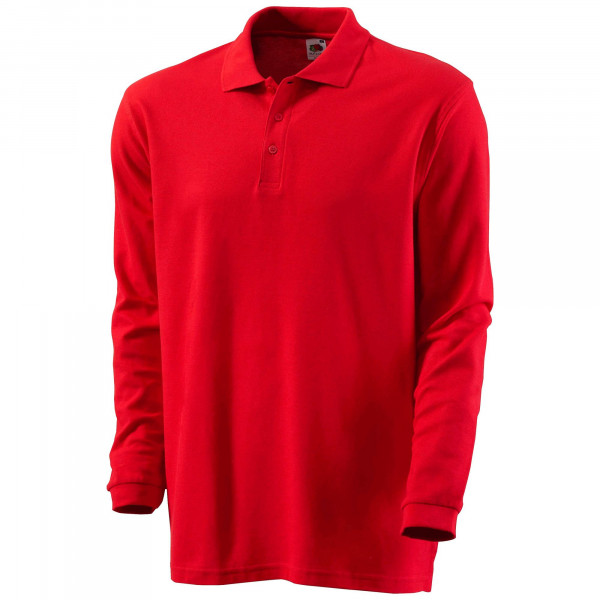 FRUIT OF THE LOOM Polo-Shirt langarm