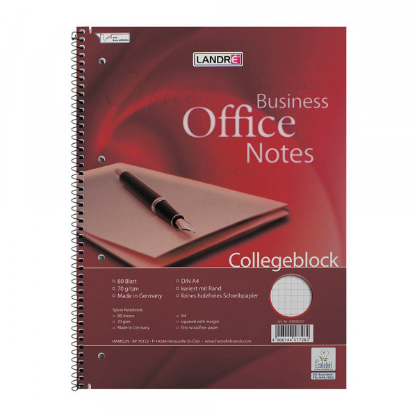 LANDRÉ Collegeblock "Business Office Notes"