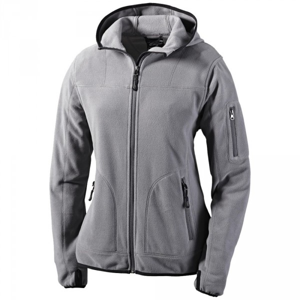 KORSAR Damen-Kapuzen-Fleecejacke Crossover