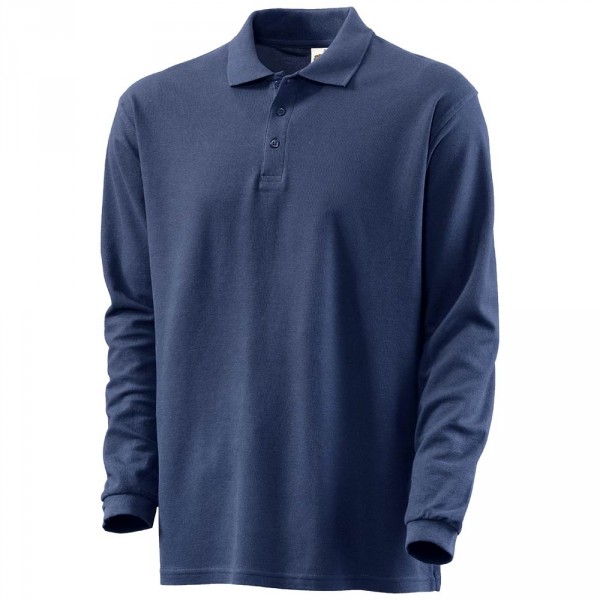 FRUIT OF THE LOOM Polo-Shirt langarm